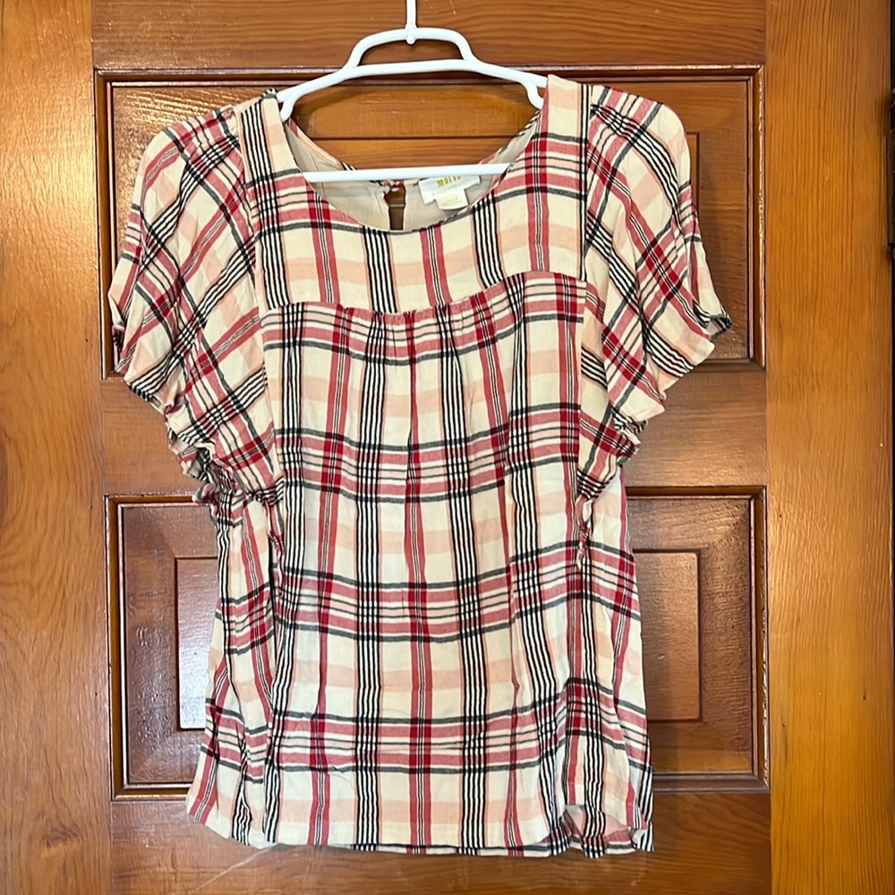 Anthropologie Maeve flutter sleeve blouse